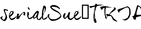 serialSue_TRIAL Regular.otf