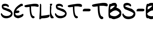 setlist TBS Gras.ttf
