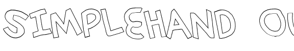 simplehand outline Normal.ttf