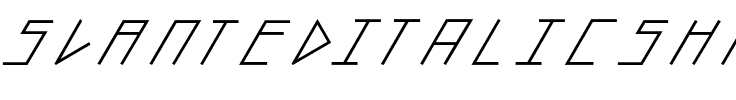 slanted ITALIC shift Bold.otf
