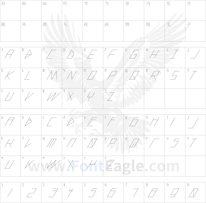 slantedITALICshift-Thin