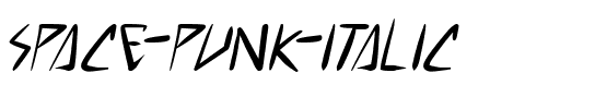 space punk Italique.ttf