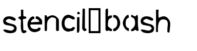 stencil bash Regular.ttf