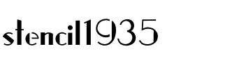 stencil1935 Regular.ttf