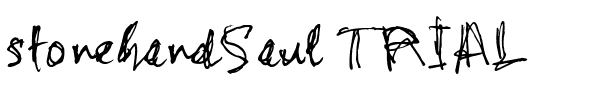 stonehandSaul_TRIAL Regular.ttf