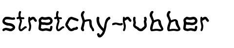 stretchy rubber Normal.ttf