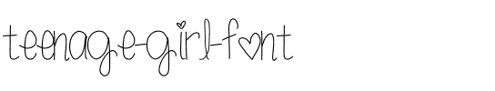 teenage girl font Medium.ttf
