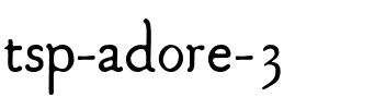 tsp adore 3 Regular.ttf