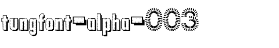 tungfont alpha 003 Regular.ttf