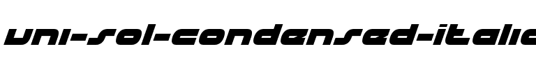 uni-sol Condensed Italic Condensed Italic.ttf