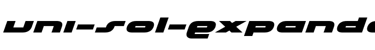 uni-sol Expanded Italic Expanded Italic.ttf