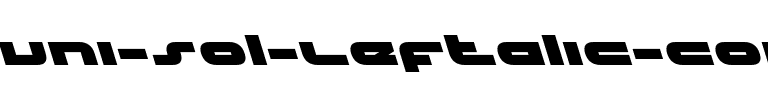 uni-sol Leftalic Italic.ttf