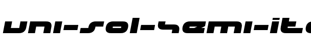 uni-sol Semi-Italic Semi-Italic.ttf