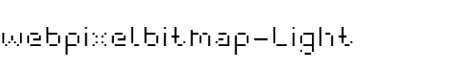 webpixel bitmap Light.otf
