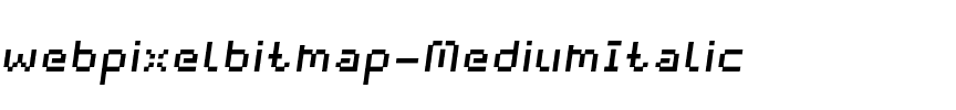 webpixel bitmap Medium-Italic.otf