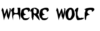 where wolf Normal.ttf