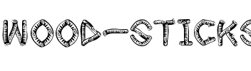 wood sticks Regular.ttf