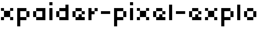 xpaider pixel explosion 01 Regular.ttf
