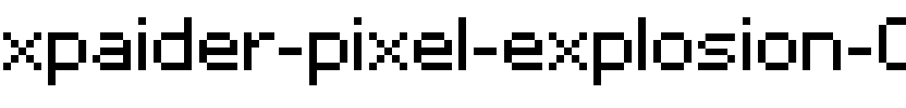 xpaider pixel explosion 02 Regular.ttf