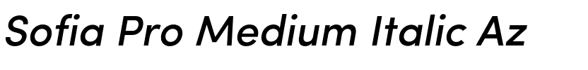 Sofia Pro Medium Italic.otf