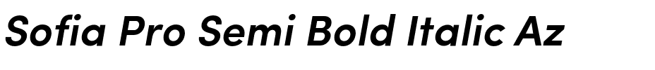 Sofia Pro SemiBold Italic.otf