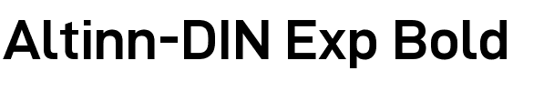 Altinn-DIN Exp DINExp-Bold.ttf