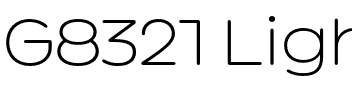 G8321 Light Regular.otf