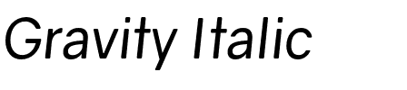 Gravity Italic.otf