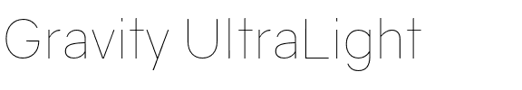 Gravity UltraLight Regular.otf