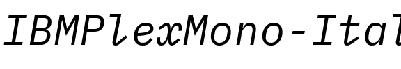 IBM Plex Mono Italic.ttf