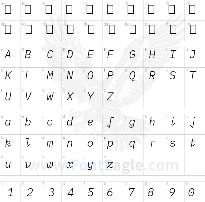 IBMPlexMono-LightItalic