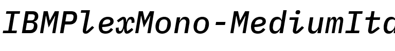 IBM Plex Mono Medium Italic.ttf