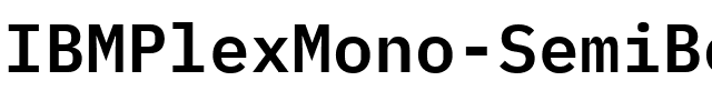 IBM Plex Mono SemiBold Regular.ttf