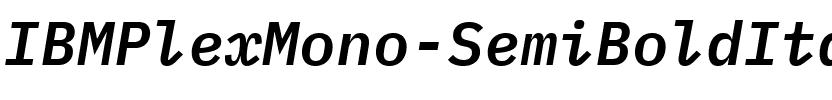 IBM Plex Mono SemiBold Italic.ttf