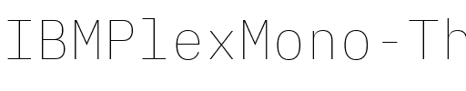 IBM Plex Mono Thin Regular.ttf