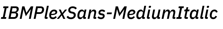 IBM Plex Sans Medium Italic.ttf