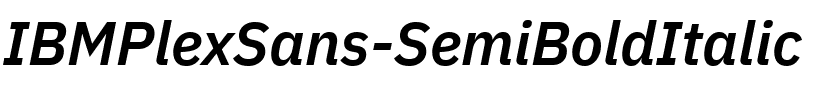 IBM Plex Sans SemiBold Italic.ttf