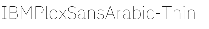 IBM Plex Sans Arabic Thin Regular.ttf