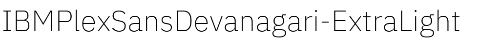 IBM Plex Sans Devanagari ExtraLight Regular.ttf