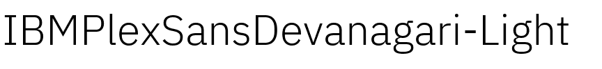 IBM Plex Sans Devanagari Light Regular.ttf