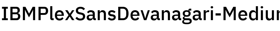 IBM Plex Sans Devanagari Medium Regular.ttf