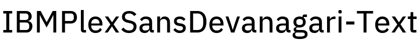 IBM Plex Sans Devanagari Text Regular.ttf