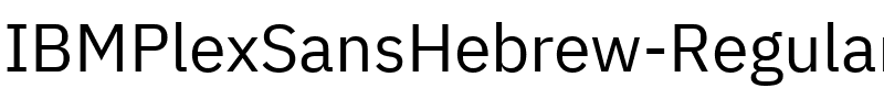 IBM Plex Sans Hebrew Regular.ttf