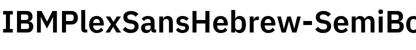 IBM Plex Sans Hebrew SemiBold Regular.ttf