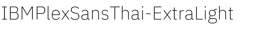 IBM Plex Sans Thai ExtraLight Regular.ttf