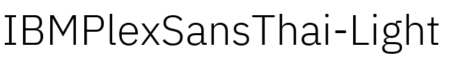 IBM Plex Sans Thai Light Regular.ttf