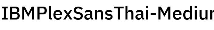 IBM Plex Sans Thai Medium Regular.ttf