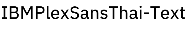 IBM Plex Sans Thai Text Regular.ttf