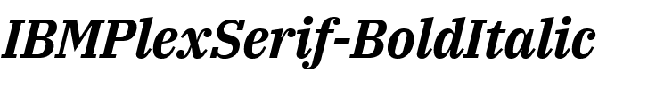 IBM Plex Serif Bold Italic.ttf