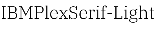 IBM Plex Serif Light Regular.ttf